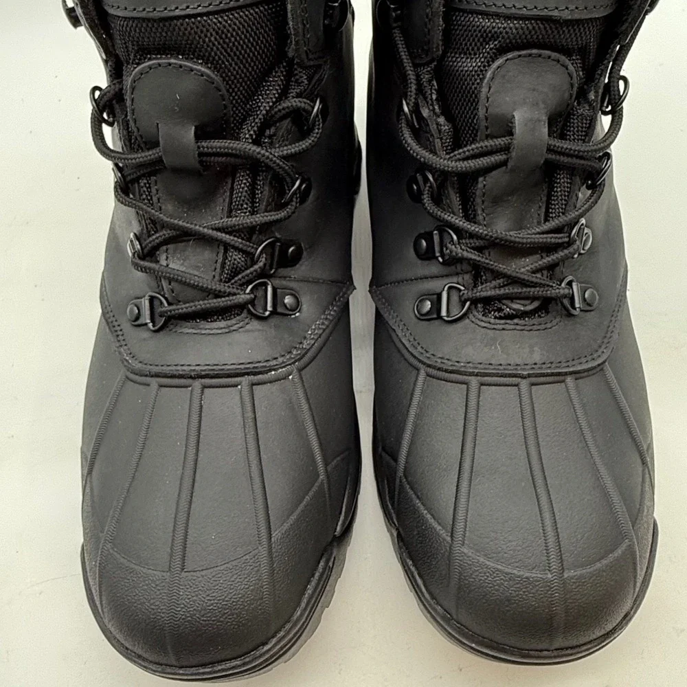 Propet M3789 Mens Black Leather 3M Thinsulate Water Resistant Boots 14 X 3E